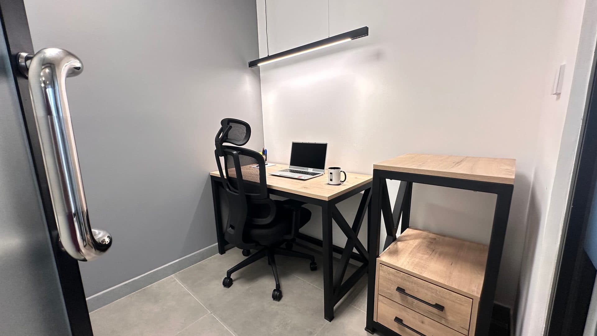 A single-person office on Level 7